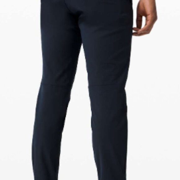 (6320) LULULEMON Commission Pant Slim 30"L *Warpstreme Sz 36W in NAVY *SOME WEAR - Picture 3 of 10